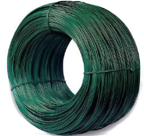 DRUT OCYNKOWANY POKRYTY  PCV. 3.0*3.8MM ZIELONY