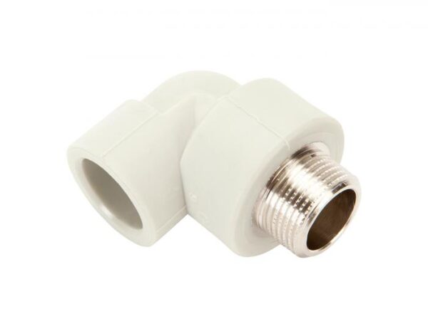 PP-R KOLANO GWINT ZEWNĘTRZNY 90 STOPNI  25MM X 1/2 PN20