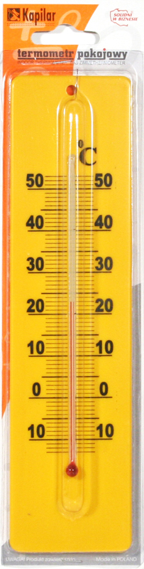 TERMOMETR POKOJOWY PLASTIKOWY ŚREDNI BLISTER