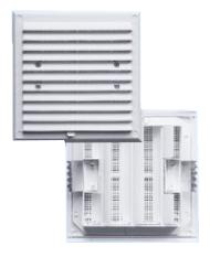 KRATKA WENTYLACYJNA Z ŻALUZJĄ I SIATKĄ 175*215MM BRĄZOWA