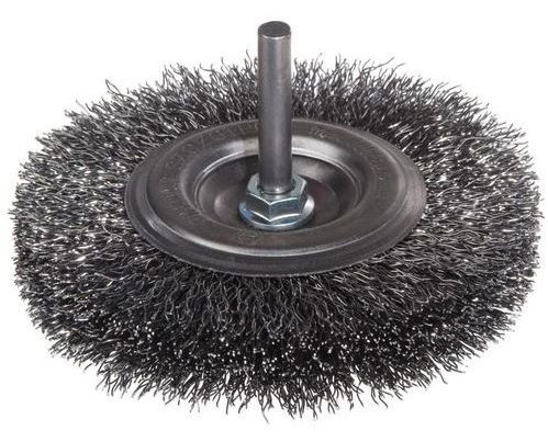 SZCZOTKA TARCZOWA DRUT STALOWY TRZPIEŃ 6MM FI30MM