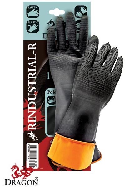 RĘKAWICE GUMOWE RINDUSTRIAL-R ROZMIAR 11 DŁUGOŚĆ 35CM