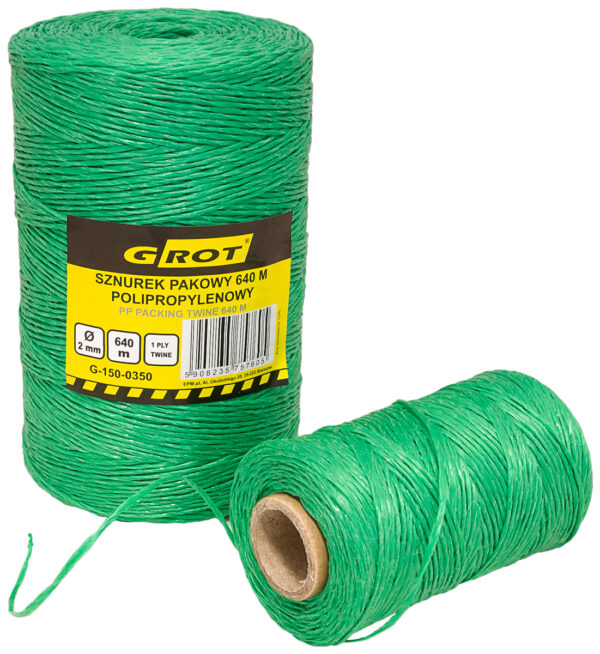 SZNUREK POLIPROPYLENOWY PAKOWY  2MM 125MB