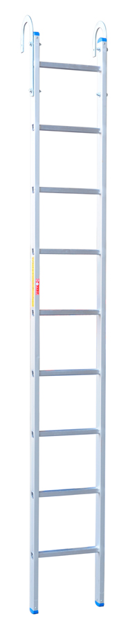 DRABINA ALUMINIOWA OPIERALNA Z HAKIEM 265CM