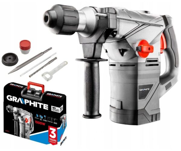 MŁOT UDAROWY OBROTOWY SDS+ 1500W  UDAR 4,5 J