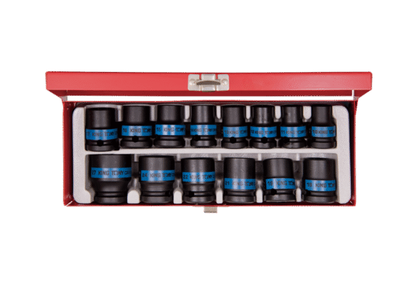 KOMPLET NASADEK UDAROWYCH 1/2 14CZ KRÓTKIE 6-KĄT. 10-27MM