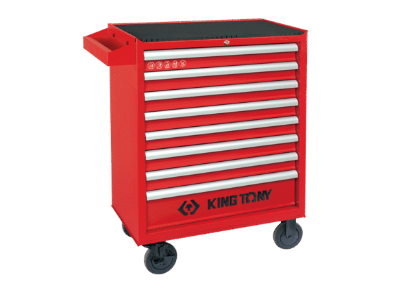 WÓZEK WARSZTATOWY 8 SZUFLAD + 190 NARZĘDZI CZERWONY