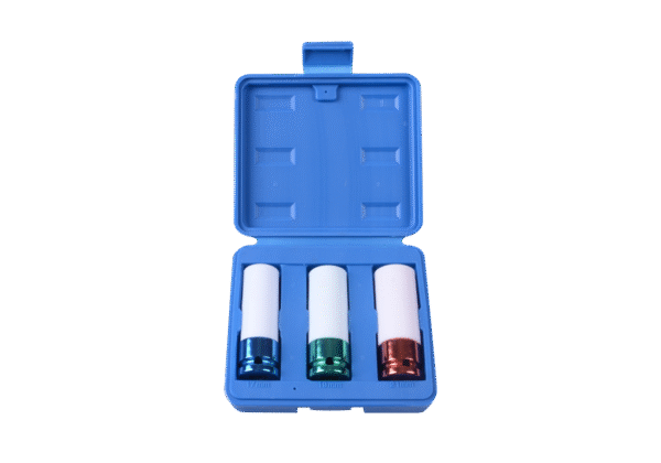 KOMPLET NASADEK UDAROWYCH 1/2 DO FELG ALU.3 SZTUK 17,19,21MM