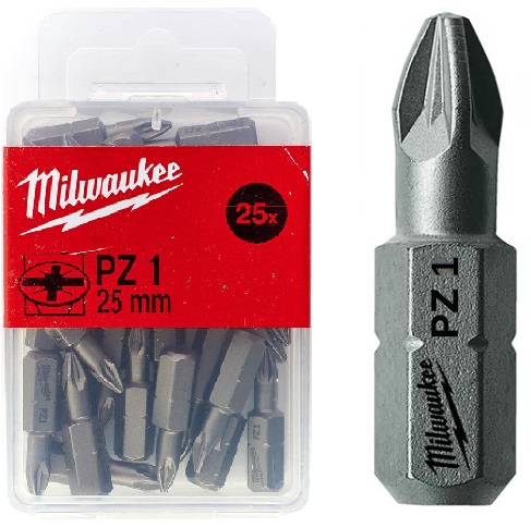 BIT, GROT, KOŃCÓWKA PZ1 25MM  25 SZT.