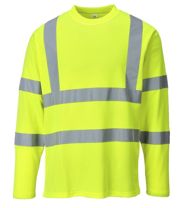 KOSZULKA T-SHIRT OSTRZEGAWCZA ŻÓŁA DŁ.RĘKAW S278 ROZ. XL