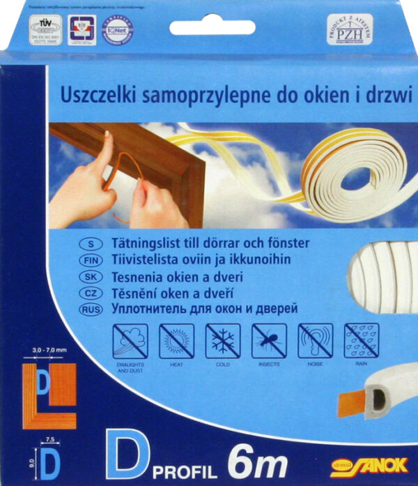 USZCZELKA GUMOWA 6M  D BRĄZOWA