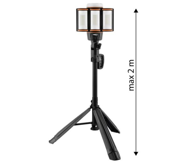 LAMPA AKUMULATOROWA NA STATYWIE 5000LM + ŁADOWARKA