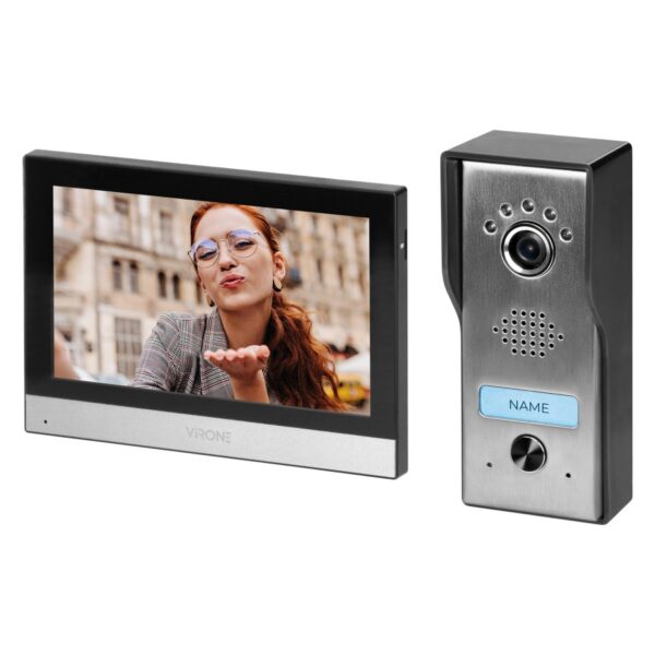 ZESTAW WIDEOMOFONOWY JEDNORODZINNY 4 ŻYŁOWY  7'' ACERO