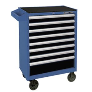 WÓZEK WARSZTATOWY 8 SZUFLAD, NIEBIESKI, BEZ NARZĘDZI