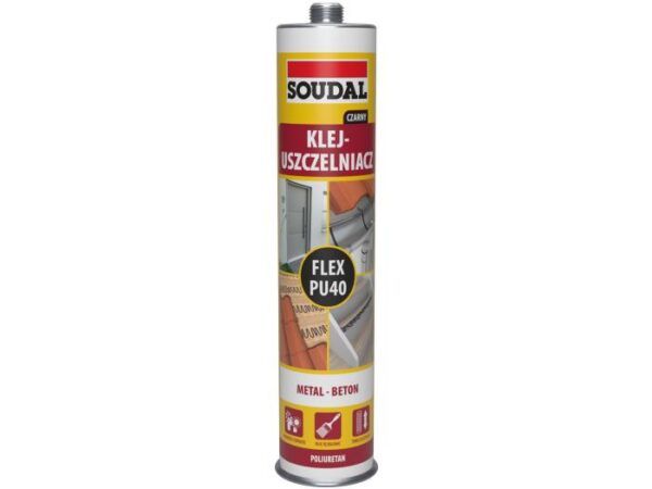 KLEJ USZCZELNIACZ POLIURETANOWY FLEX PU 40 CZARNY 300ML